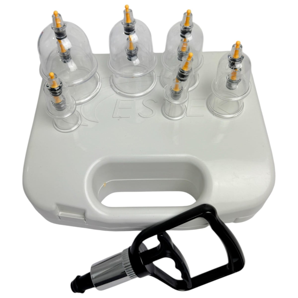 Kit Com 12 Ventosas De Acrílico com Aplicador Para Ventosaterapia ...