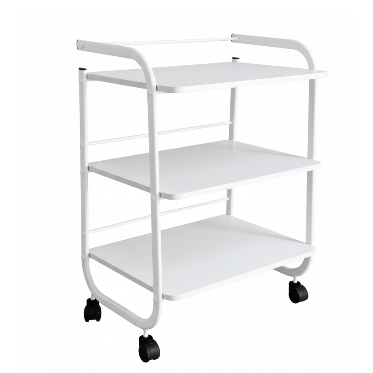 Mesa Carrinho Auxiliar 1 Bandeja + 2 Prateleiras - Estek