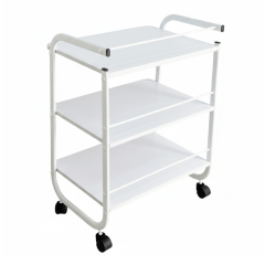 Mesa Carrinho Auxiliar 1 Bandeja + 2 Prateleiras - Estek