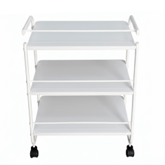 Mesa Carrinho Auxiliar 1 Bandeja + 2 Prateleiras - Estek