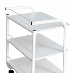 Mesa Carrinho Auxiliar 1 Bandeja + 2 Prateleiras - Estek