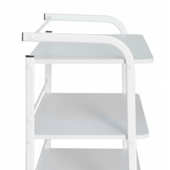 Mesa Carrinho Auxiliar 1 Bandeja + 2 Prateleiras - Estek